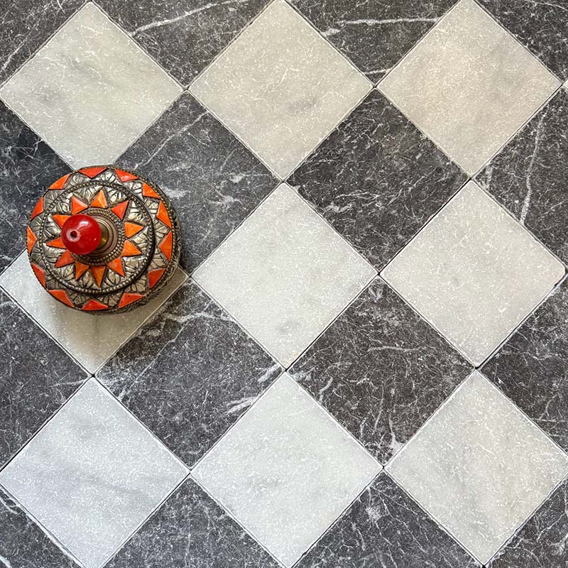 Fayrouz White | Tumbled Finish | Natural Marble | 15.2cm x 15.2cm - Image 2