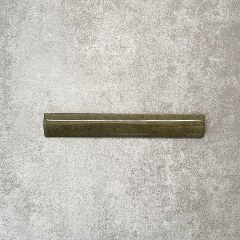 Nomad Sage Green Bullnose | Pencil Border Tiles | 3cm x 20cm - Image 2