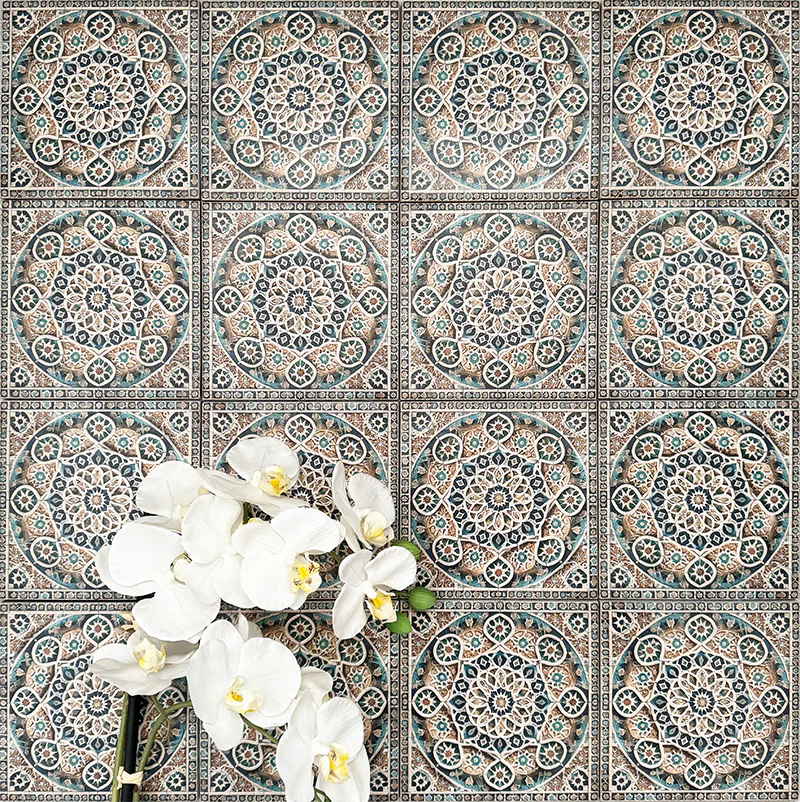 Persia Mini Zanjan Patterned Tile 15cm x 15cm - Image 2