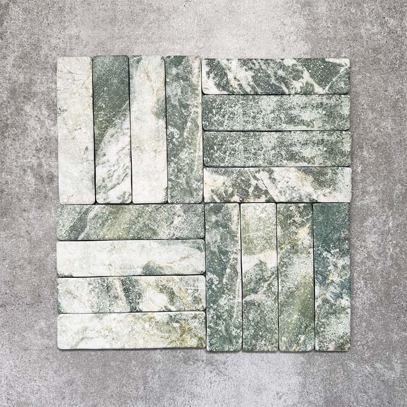 Amalfi Brick Salvia | Vintage Marble Wall & Floor Tiles | 5.4cm x 22cm - Image 5
