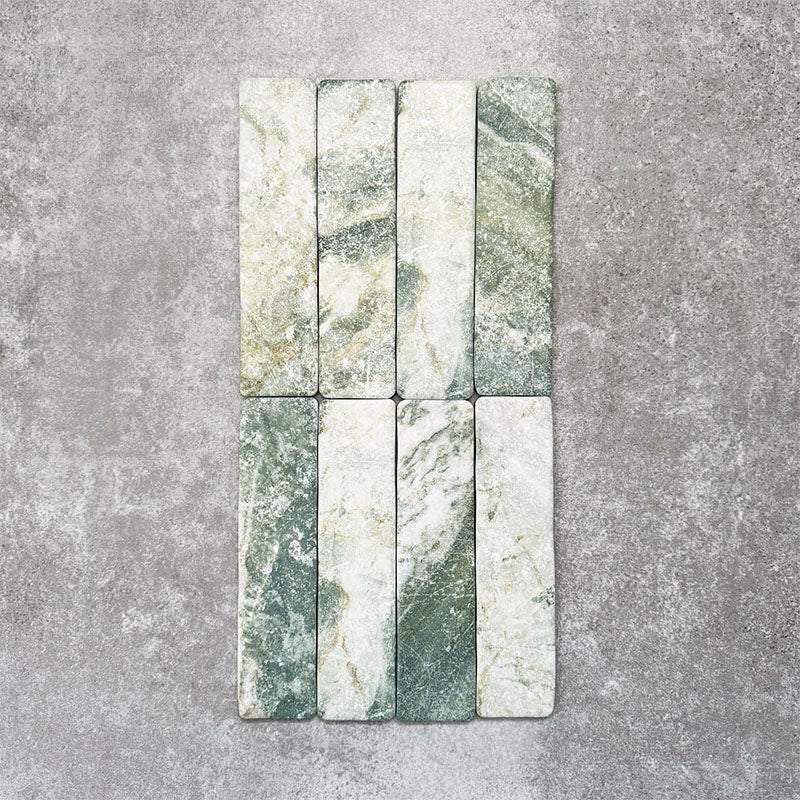 Amalfi Brick Salvia | Vintage Marble Wall & Floor Tiles | 5.4cm x 22cm - Image 8