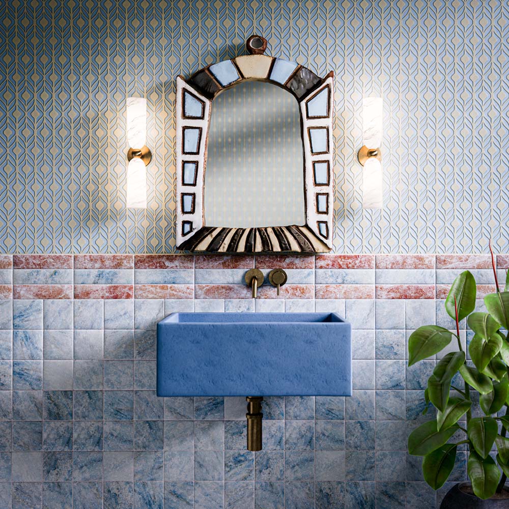 Amalfi Brick Rouge | Vintage Marble Wall & Floor Tiles | 5.4cm x 22cm - Image 4