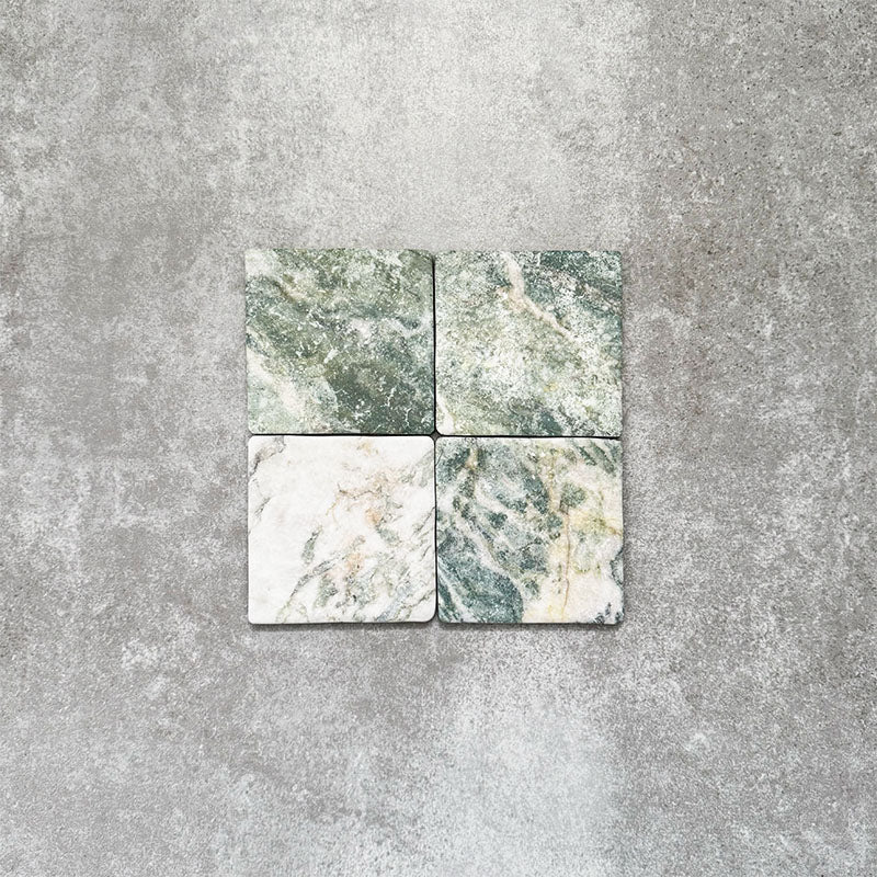 Amalfi Square Salvia | Vintage Marble Wall & Floor Tiles | 11cm x 11cm - Image 6