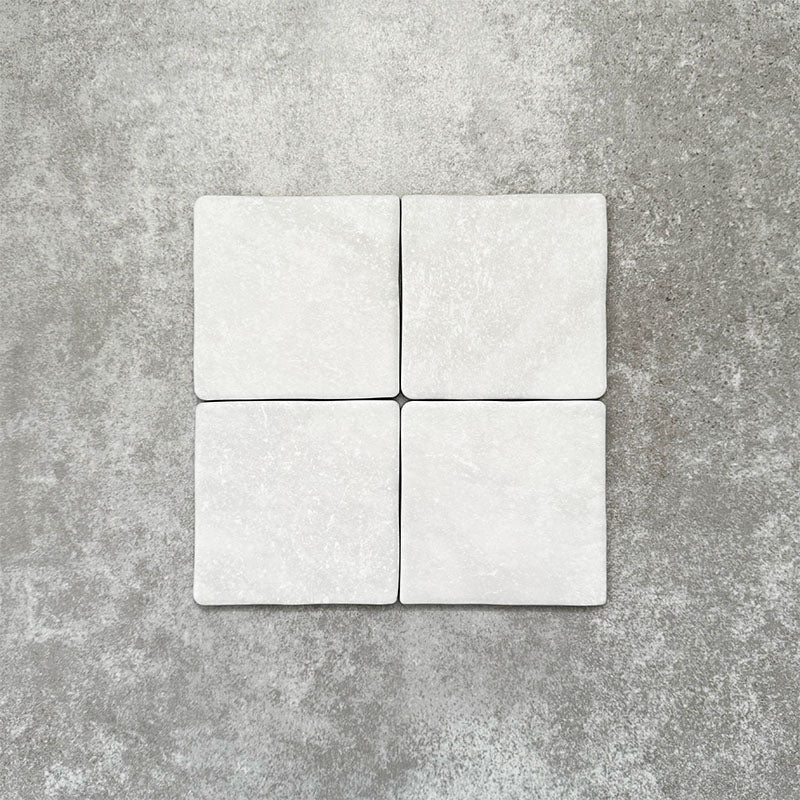 Amalfi Square Carrara | Vintage Marble Wall & Floor Tiles | 11cm x 11cm - Image 6
