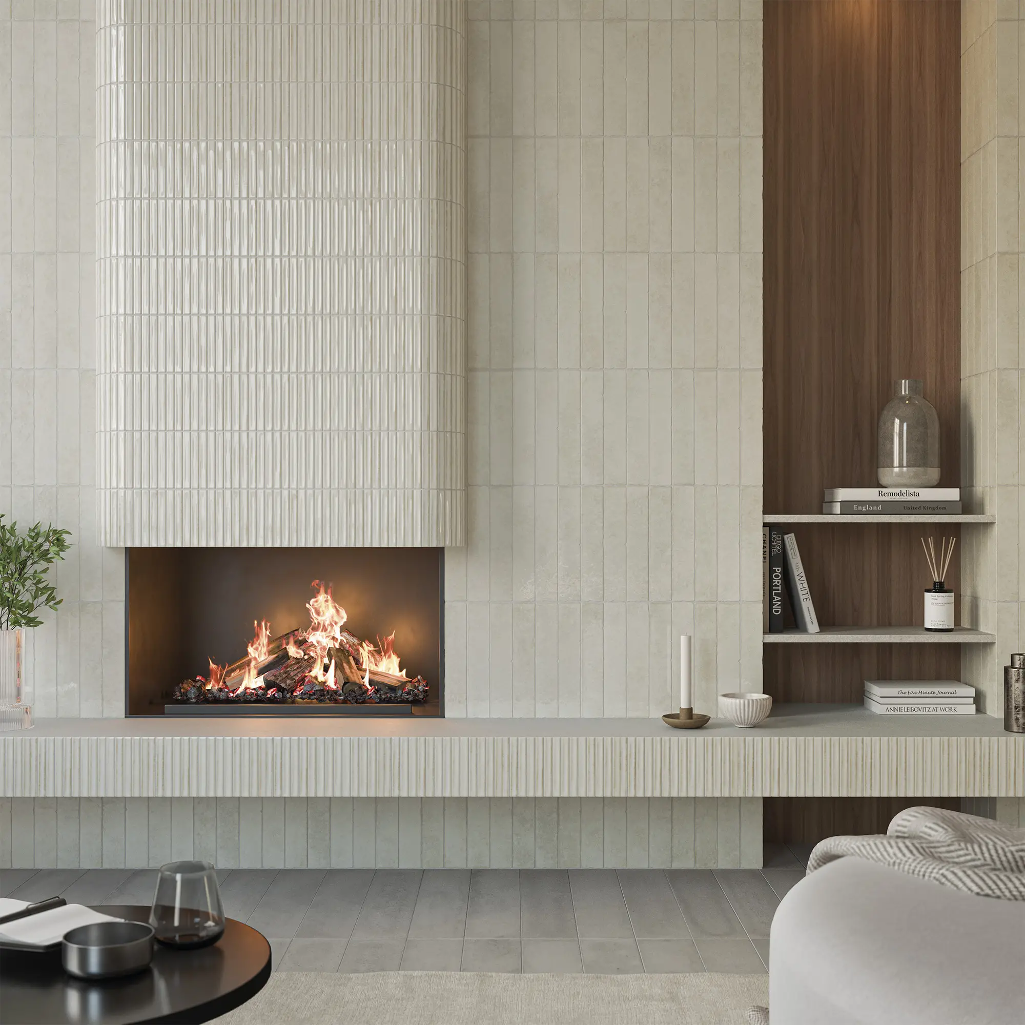 Pottery Brick Tile | Blanco | Wall Tile | 5cm x 25cm - Image 3