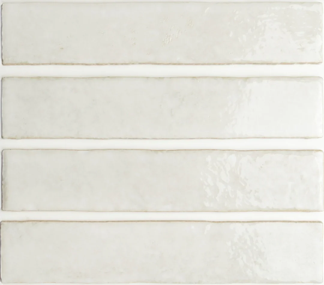 Pottery Brick Tile | Blanco | Wall Tile | 5cm x 25cm | FULL TILE SAMPLE