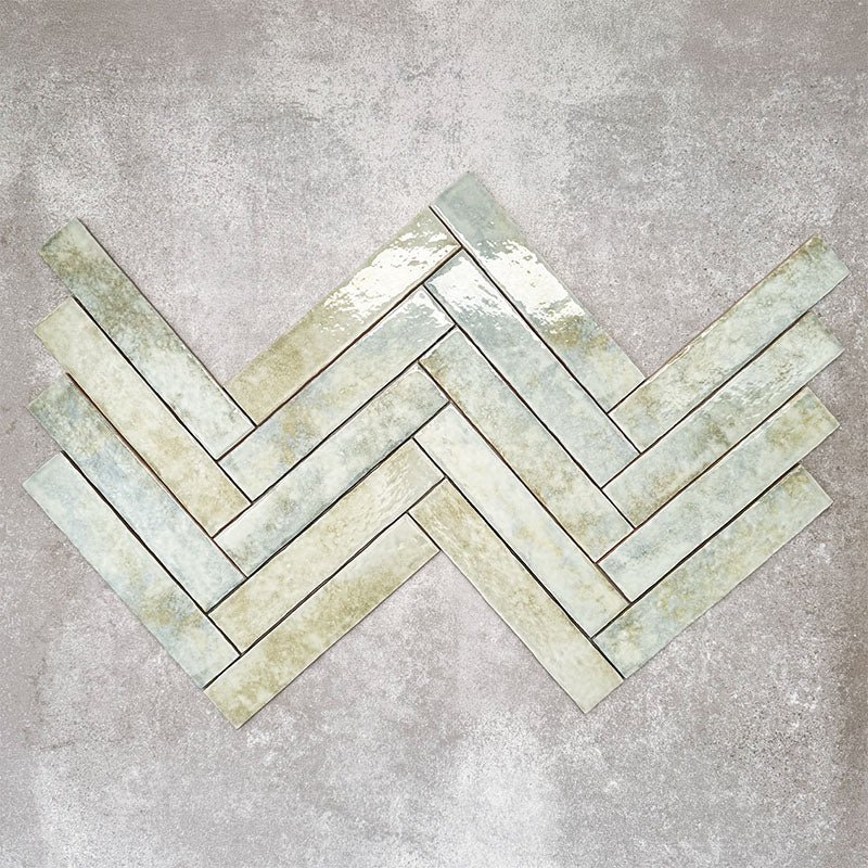 Pottery Brick Tile | Agave Green | Wall Tile | 5cm x 25cm - Image 6