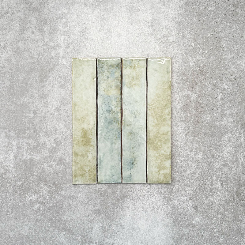 Pottery Brick Tile | Agave Green | Wall Tile | 5cm x 25cm - Image 7