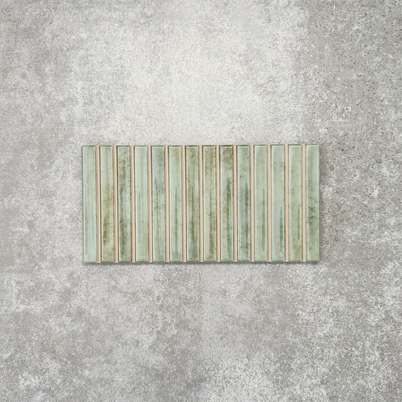 Pottery Decor Tile | Agave Green | Wall Tile | 12.5cm x 25cm - Image 5