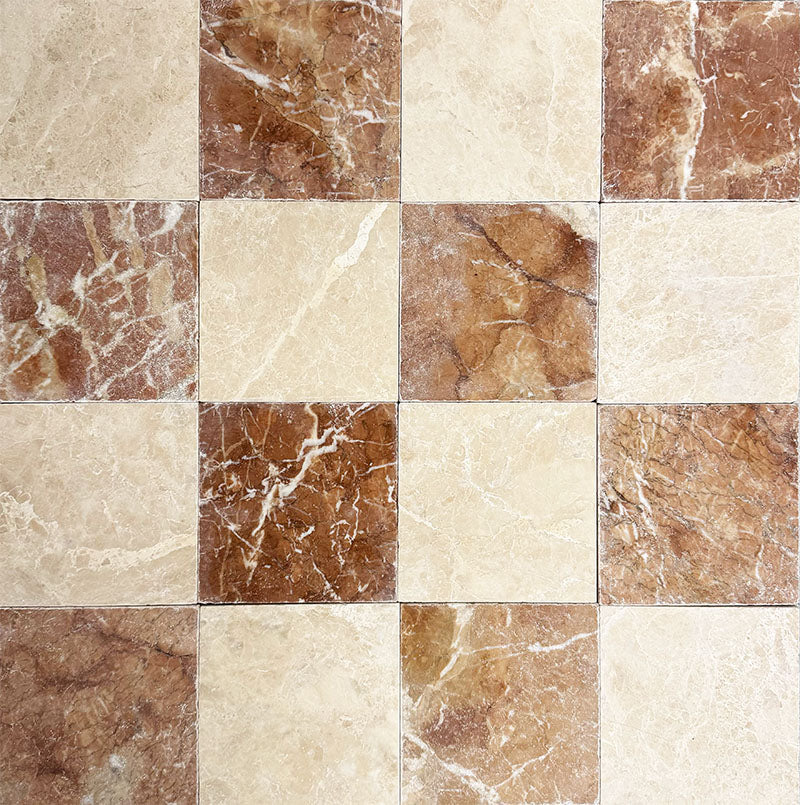 Fayrouz Latte Foam | Tumbled Finish | Natural Marble | 15.2cm x 15.2cm - Image 6