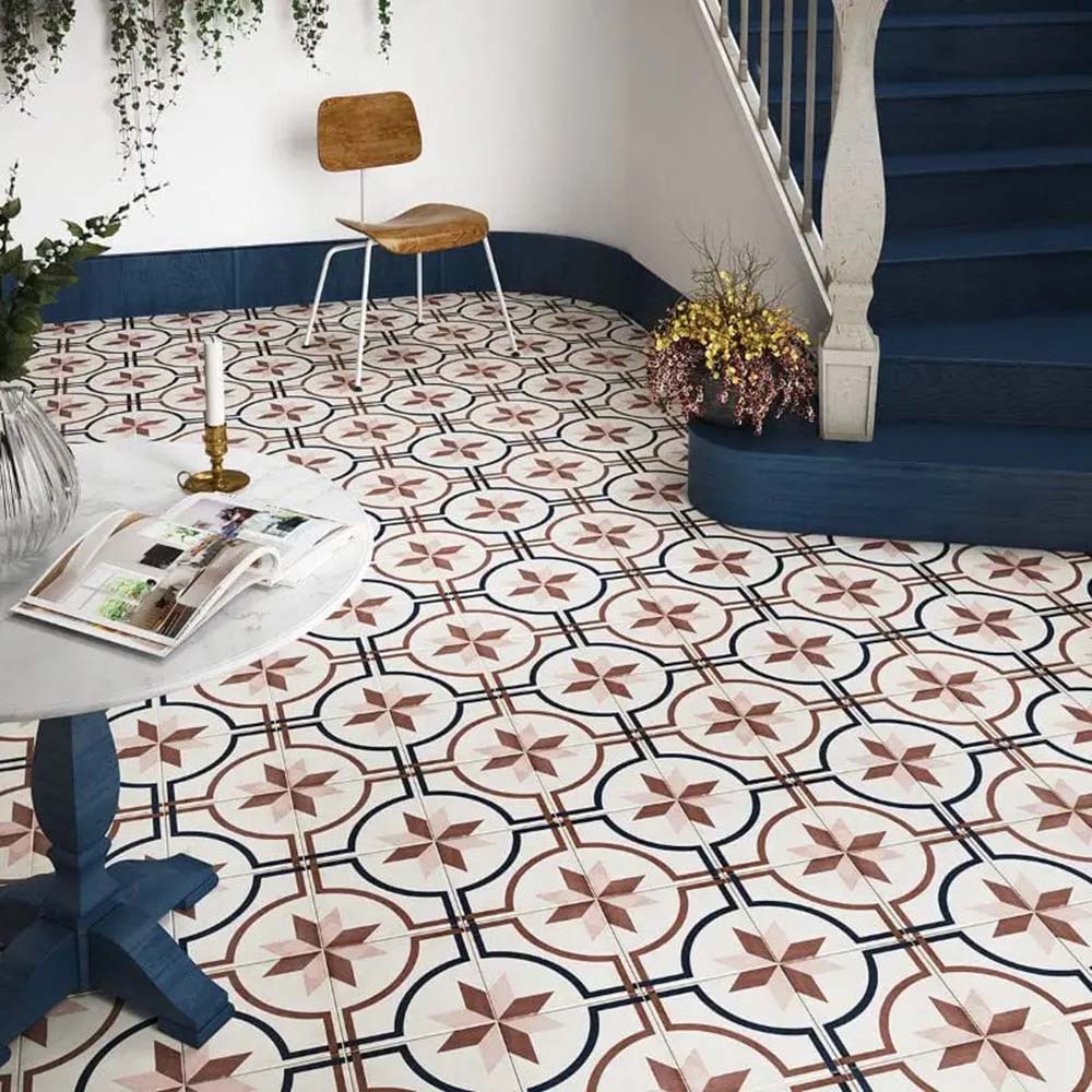 Viscount Rose | Victorian Style | Wall and Floor Tiles | 20cm x 20cm